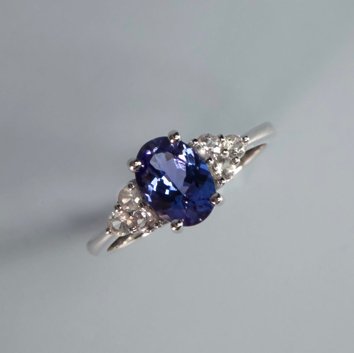 Natural Tanzanite Ring | 1.18 ct | 18K White Gold