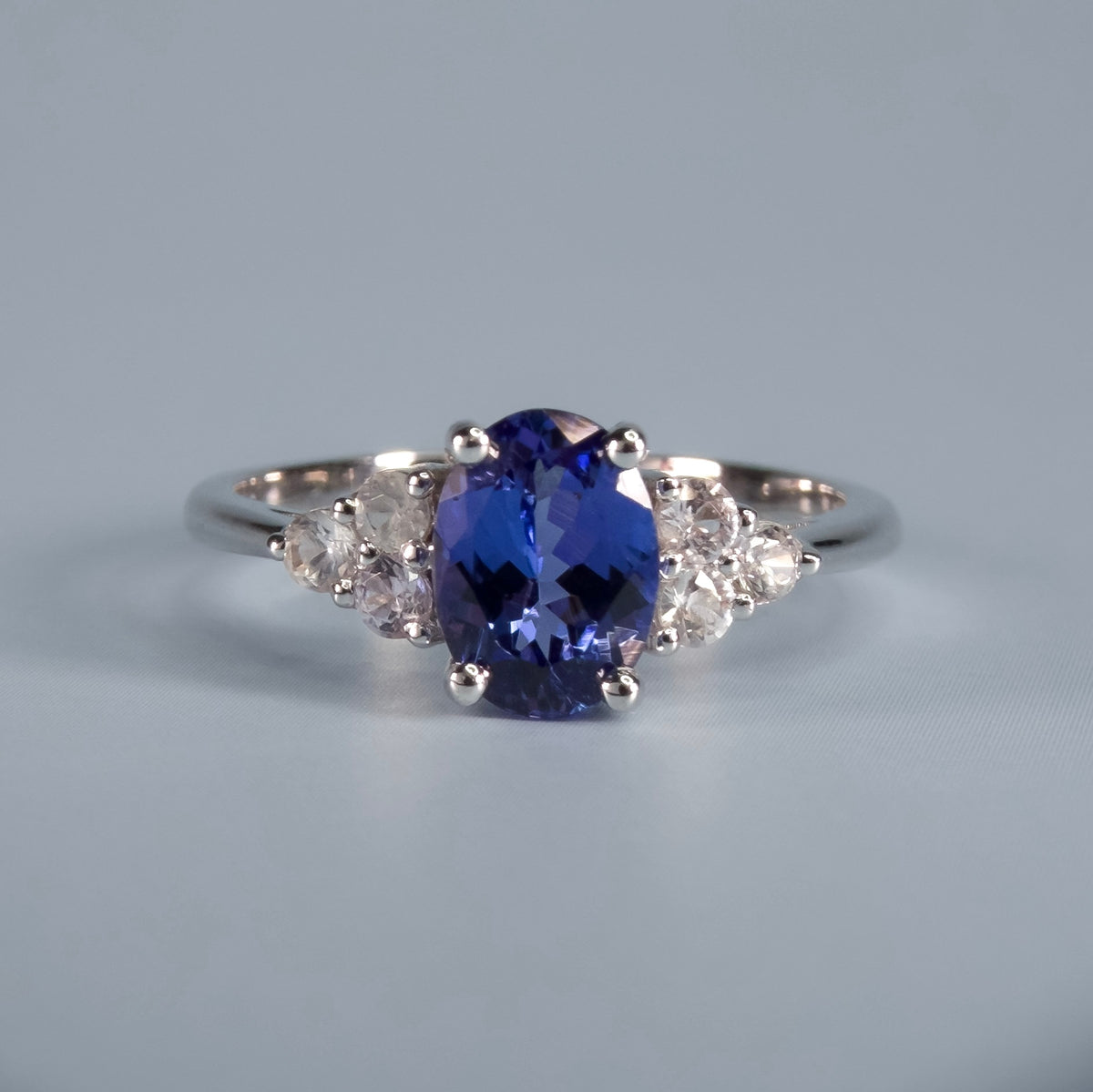 Natural Tanzanite Ring | 1.18 ct | 18K White Gold