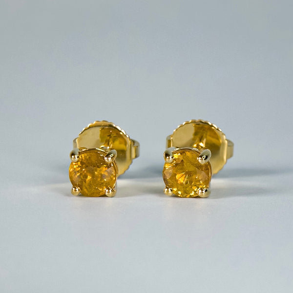 Natural Sphene Stud Earrings | 1.41 TCW