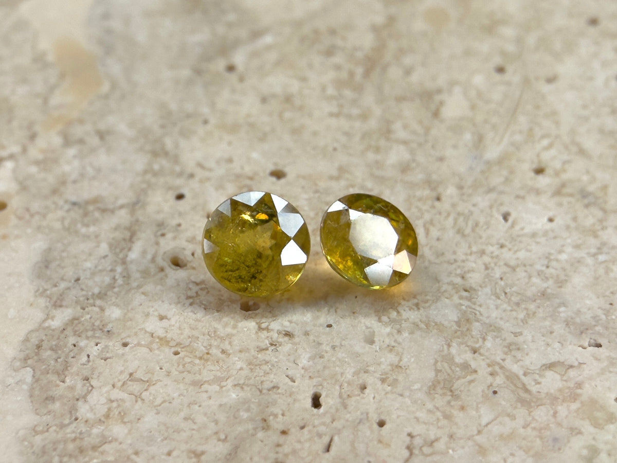 Natural Sphene Matched Pair | 1.24 TCW