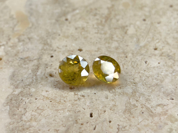 Natural Sphene Matched Pair | 1.24 TCW