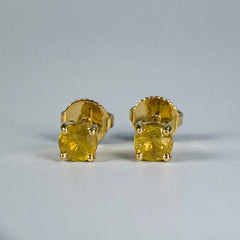 Natural Sphene Stud Earrings | 1.24 TCW